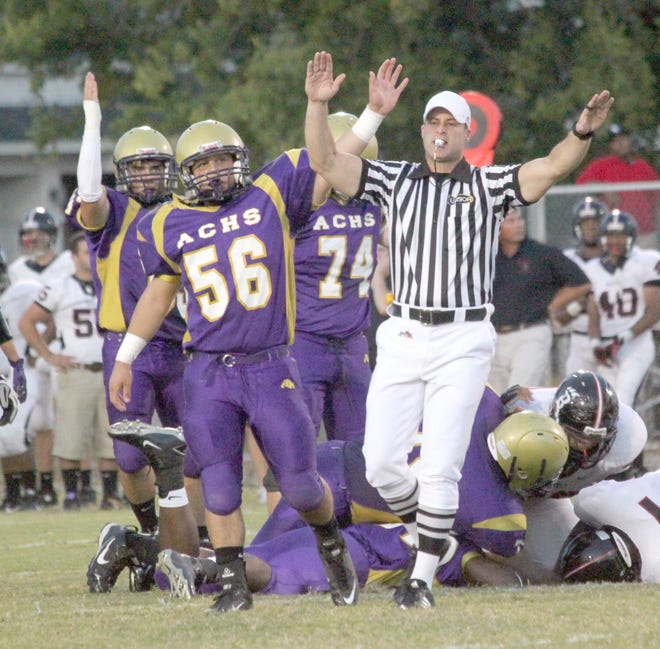 Ascension Catholic senior Ryan Rodrigue had eight tackles and a sack against Hanson Friday.