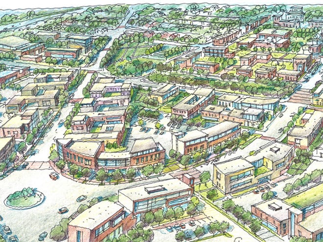 This is a conceptual drawing of the 10th Street corridor a proposed gateway to Tuscaloosa was included in the Tuscaloosa Forward draft strategic plan for rebuilding from the April 27 tornado.