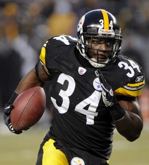 Last season, Rashard Mendenhall became the first Steelers
running back to lead the team in scoring since Franco Harris in
1977.