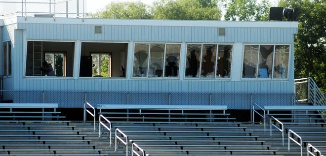 Several thousands of dollars in damage was done in vandalism at West Ottawa High School's press box at the football field this weekend.