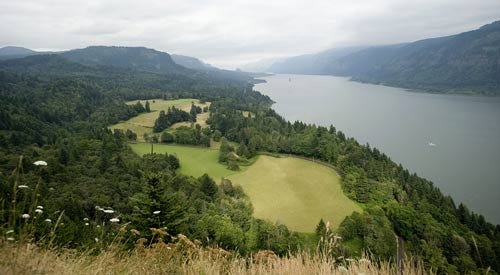 AP Photo/Steven Lane - The Columbian - The Columbia River Gorge from Cape Horn, is seen in this August photo. Officials from both DNR and the Columbia River Gorge National Scenic Area have long dealt with rogue trails popping up in the Gorge.