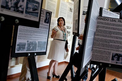 Luisa de Peña Díaz, the director of the museum and one of its founders, whose father was killed in 1967 as he plotted an insurrection against the president at the time, Joaquín Balaguer.