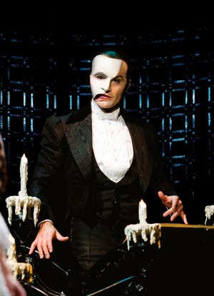 In this image released by Rubinstein Public Relations, Ramin Karimloo portrays the Phantom in a scene from the "The Phantom of the Opera" sequel "Love Never Dies." A broadcast of "Phantom of the Opera" starring Karimloo is planned on Oct. 2 from London's Royal Albert Hall. (The Associated Press)