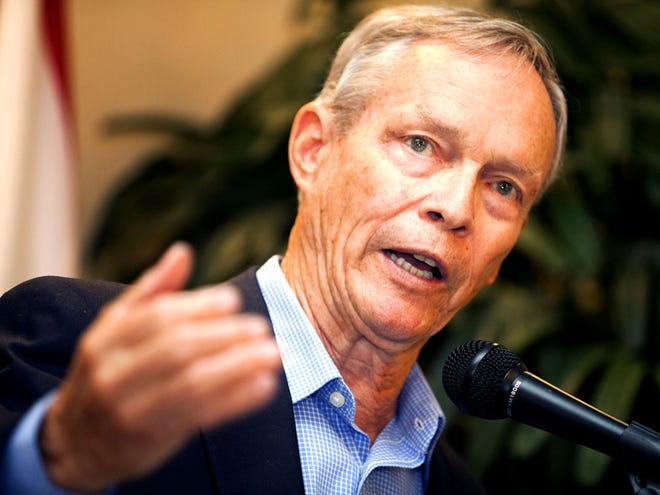 Former Florida Gov. Buddy MacKay Jr., shown in April 2010, said members of Congress are letting partisanship get in the way of doing what is right for the people in the U.S.