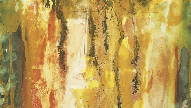 This untitled watercolor by Ann Norton is 11 inches wide by 15 ½ inches high and dates to the late 1970s. Nearly 100 watercolors by the artist were in storage until the managing director of the sculpture gardens found them.