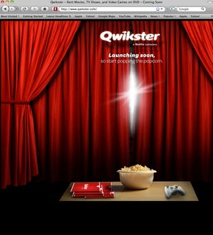 This screen shot shows Qwikster.com, a new website service available soon from Netflix. Netflix Inc. plans to separate its DVD-by-mail service and streaming video businesses. CEO Reed Hastings said on Sunday in a blog posting that the DVD service will be called Qwikster while the streaming business will be housed under the Netflix name. (The Associated Press/Netflix Inc.)