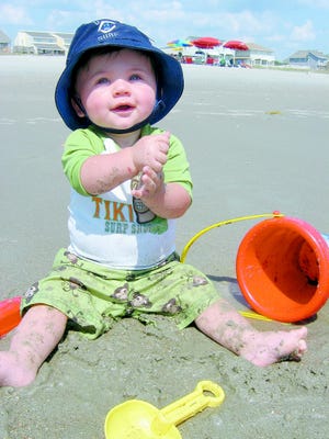 Terry Hemperly of Tuscarawas Township emailed us this vacation photograph of his grandson, 81/2-month-old Caden James Jacko, son of DJ and Amy Jacko of Medina, formerly of Massillon. This snapshot was taken on a September trip to Ocean Isle Beach, N.C.