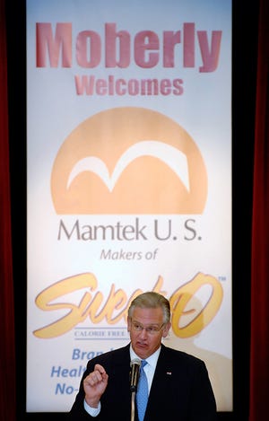 On July 9, 2010, Gov. Jay Nixon announced that Mamtek would build an artificial sweetener production plant in Moberly, bringing 600 jobs to the community. Now the project is dead, and state officials are coming under fire for the process that led to the deal.