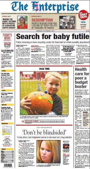 The Enterprise front page for Monday, Oct. 3, 2011