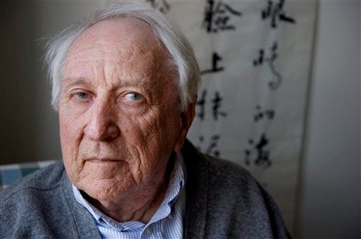 In this March 31, 2011 file photo, Swedish poet Tomas Transtromer poses for a photograph in his home in Stockholm, Sweden. The 2011 Nobel Prize in literature was awarded Thursday, Oct. 6, 2011 to Tomas Transtromer, a Swedish poet.
