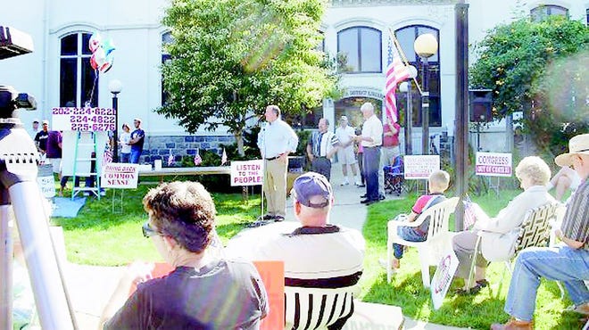 A look at a previous Common Sense Patriots Tea Party event.