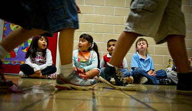 Kindergartners at Valley Elementary School in Pelham, Ala., which, according to the principal, has the largest population of Hispanic students in the county.