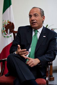 In a recent wide-ranging interview, President Felipe Calderón said, “Mexico must be cleaned up, and it is up to me to do it.”
