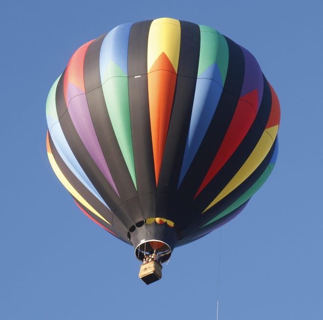 Dennis Money sent this photo of a hot air balloon over Canandaigua.