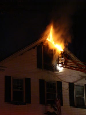 A chimney fire broke out early Monday morning at 9 Prospect St., Taunton, badly damaging a second-floor bedroom but resulting in no injuries.