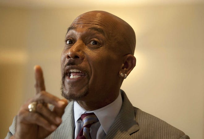 Montel Williams speaks during an interview in Jerusalem Sunday. Williams was diagnosed with multiple sclerosis in 1999 and has since been an outspoken advocate of medical marijuana to relieve pain caused by disease.