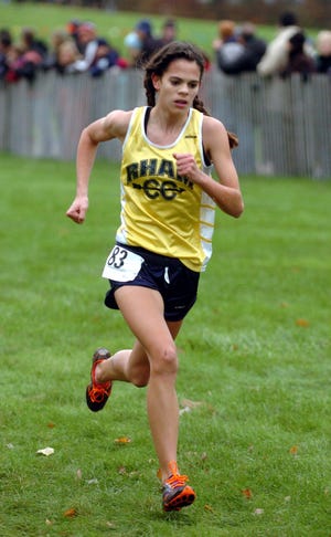 RHAM’s Chrissy Bendzinski finished sixth in the Class MM cross-country meet at Wickham Park.
