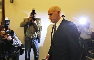 Prime Minister George Papandreou called for talks on a unity government with the opposition.