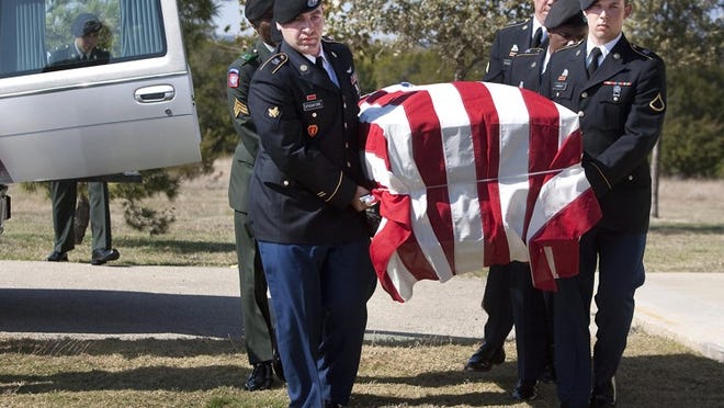 Sgt. Paul A. Rivera of Round Rock, who was killed last month in Afghanistan, was buried in Killeen on Wednesday.