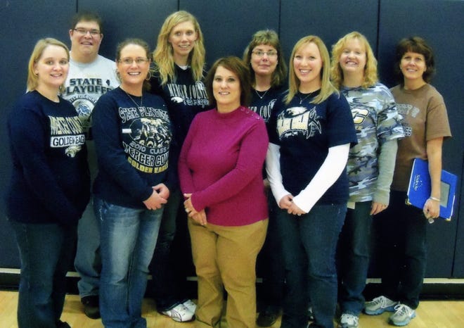 Front (left to right): Mrs. Shelley, Mrs. Breeden, Mrs. Olson, Ms. McKnight. Rear (left to right): Mr. McNeil, Mrs. Sponheim, Mrs. Aldinger, Mrs. Matlick, Mrs. Gladfelter.