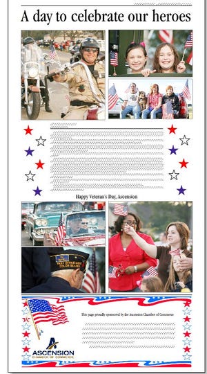 Make sure to pick up a copy of Thursday's Citizen to see our special Veteran's Day page.