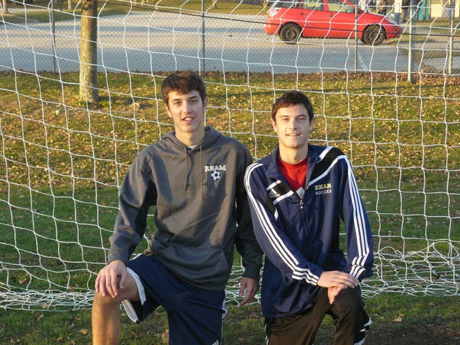 RHAM goalie Carson D’Ambrosio, left, and brother Cooper D’Ambrosio have each been critical in the success of the boys soccer team this season.