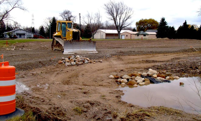 Construction can be seen at the former Holland Country Club.