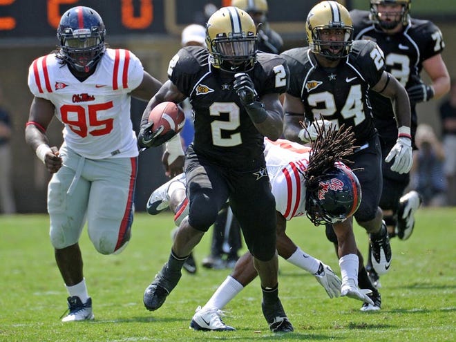 Vanderbilt's Zac Stacy, was one of two former Bibb County High students to be named SEC Player of the Week.