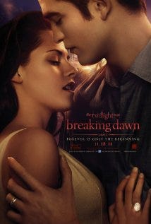The poster for “The Twilight Saga: Breaking Dawn”