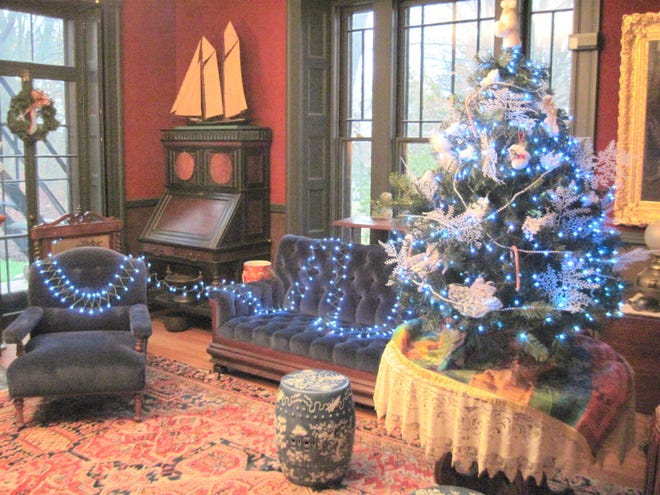 One of the Christmas trees on display at the Forbes House Museum in Milton.