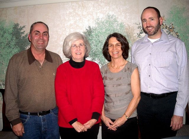 Courtesy photo
New officers of The Homemakers Health Services were recently elected at the home health care Agency¿s Annual Meeting held at Blue Latitudes in Dover. From left: Peter Lester, treasurer; Susan Reid, president, Patty Crothers, secretary and Myles England, vice president.