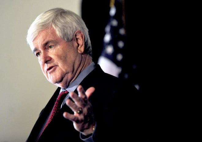 Republican presidential candidate, former House Speaker Newt Gingrich speaks during a business forum, Thursday, Dec. 8, 2011, in Greenville, S.C.