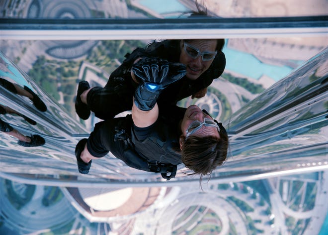 Tom Cruise in "Mission: Impossible – Ghost Protocol."