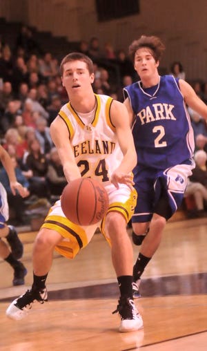 Riley Arendsen is a key perimeter player for the Zeeland East boys basketball team.
