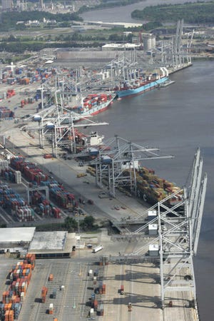 Photos courtesy GPA Georgia Ports’ Garden City Terminal has handled nearly 3 million containers this year.
