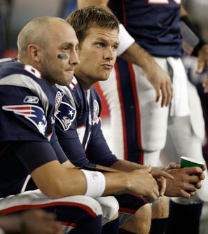 Brian Hoyer, eft, will be raring and ready if starting quarterback Tom Brady cannot play on Sunday.