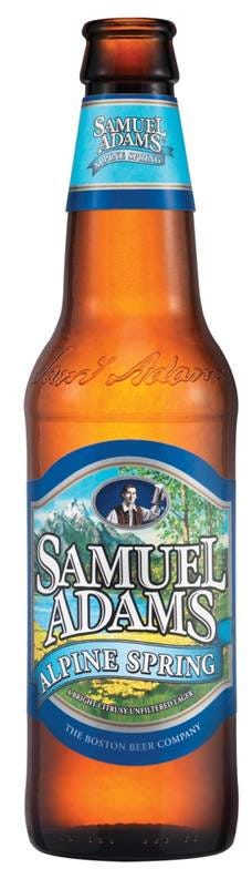 In the spring, Samuel Adams will introduce its new seasonal, Alpine Spring, which is described as an unfiltered lager with “bright floral and citrus notes.”