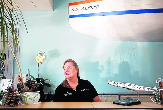 Lynda Turley Garrett, president of Alpine Travel and an accredited space 
agent for Virgin Galactic, at her office in Saratoga, Calif., in December. 
RAMIN RAHIMIAN / THE NEW YORK TIMES