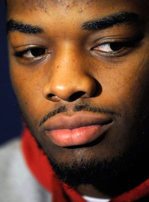 Alabama running back Trent Richardson speaks to reporters during a news conference on Thursday in Montgomery, Ala.