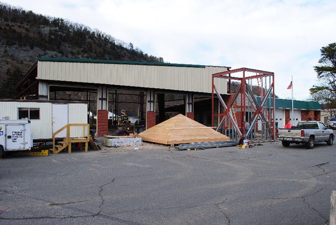 Construction continues to the addition at the Westfall Township Volunteer Fire Department.