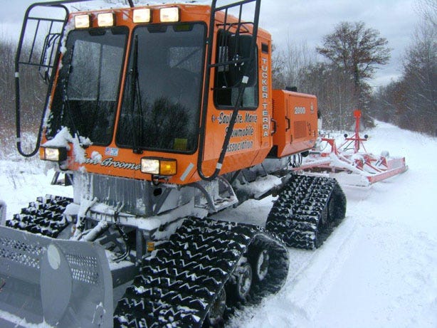 The Sault Ste. Marie Snowmobile Association groomers have been hard at work over the past few days, maintaining over 100 miles of trails. The organization grooms from the Sault west past Raco, and to the south of the city, including the Kinross trail system.