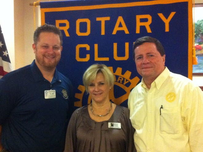 Dreams Come True of LA, Inc. Executive Director Becky Prejean was the guest speaker for the East Ascension Rotary Club on Tuesday, January 17th. Dreams Come True is a non-profit organization granting ‘dreams’ to children with life-threatening illnesses. Pictured are Rotarian Stephen Allain, Becky Prejean, and Club President Gasper Chifici.