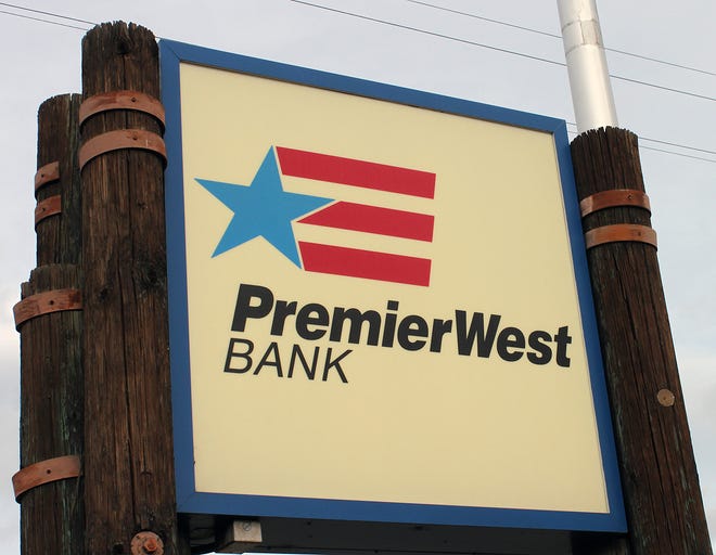 The Yreka branch of PremierWest Bank, who's sign is seen here, will remain open.