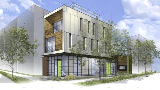 An artist's rendering shows the Pecan Street lab planned for the Mueller neighborhood. 'There's no other place in the world where companies can go and study how human behavior interacts with energy,' says Isaac Barchas, a Pecan Street co-creator who also heads the Austin Technology Incubator.