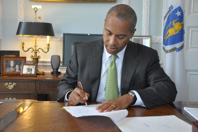 Governor Patrick signing H. 3389 “An Act Designating Certain Bridges In The Towns Of Natick And Millville” on July 6, 2011.