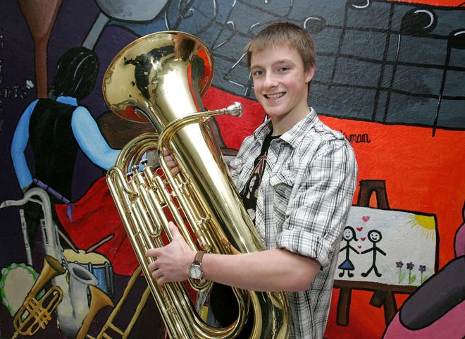 Winnebago High School student Alex Finley, seen Wednesday, Jan. 4, 2012, will play at Carnegie Hall in February.