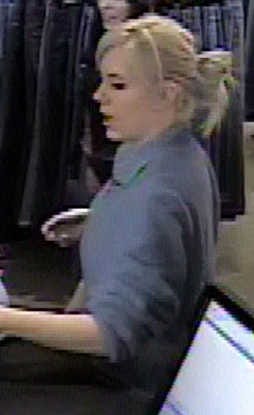 Suspect stealing clothing from The Exchange located at 5412 Slide Road. Suspect was last seen leaving in a dark colored small passenger car.