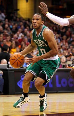 Celtics' Avery Bradley drives to the hoop against the Cleveland Cavaliers in a recent game. With Rajon Rondo injured, Bradley has gotten a chance to prove himself for the Celtics.