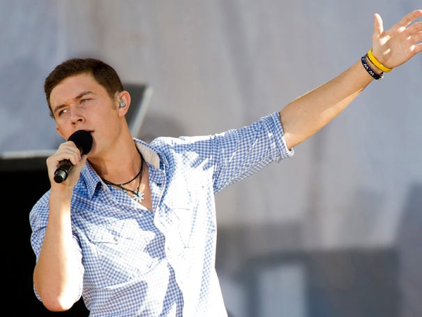 2011 'American Idol winner Scotty McCreery, a high school baseball player from Garner, is currently touring nationally with Brad Paisley and The Band Perry.