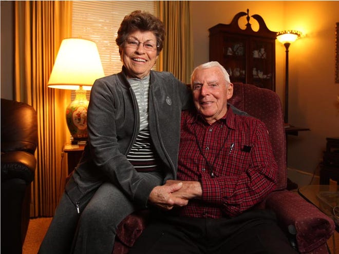 James and Dot Mosely, shown at their home in Tuscaloosa, were married in 1950. Their daughter, Terri Hibbard, says she feels blessed to have such great role models for marriage.